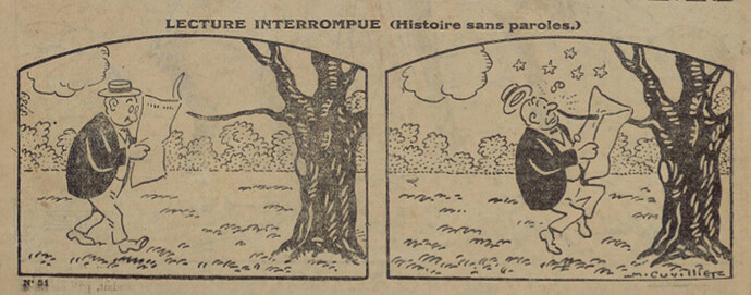 Pierrot 1926 - n°51 - page 2 - Lecture interrompue - 12 décembre 1926