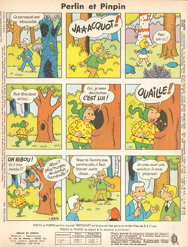 Perlin et Pinpin n°33 du jeudi 18 août 1966