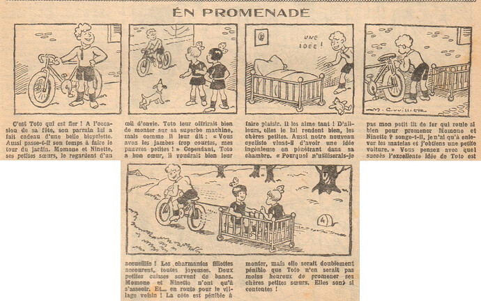 Fillette 1932 - n°1277 - page 11 - En promenade - 11 septembre 1932