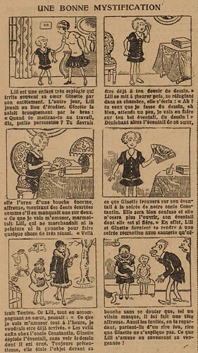 Fillette 1927 - n°994 - page 11 - Une bonne mystification - 10 avril 1927