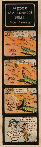 Pierrot 1936 - n°31 - page 5 - Médor l'a échappé belle - Film Express - 2 août 1936