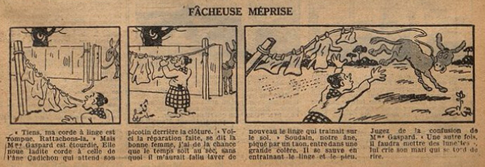 Fillette 1938 - n°1572 - page 13 - Fâcheuse méprise - 8 mai 1938