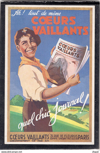 CArte postale  Coeurs Vaillants (delcampe avril 2022) - recto
