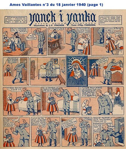 Ames Vaillantes 1940 - n°3 - 18 janvier 1940 - page 1 (cadré)