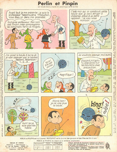 Perlin et Pinpin n°28 du jeudi 13 juillet 1967