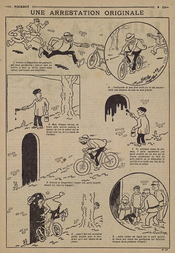 Pierrot 1926 - n°27 - page 5 - Une arrestation originale - 27 juin 1926