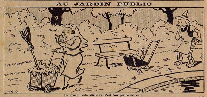 Lisette 1938 - n°39 - page 2 - Au jardin public - 25 septembre 1938
