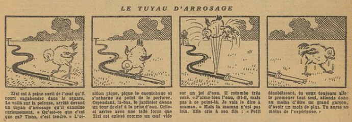 Fillette 1929 - n°1104 - page 11 - Le tuyau d'arrosage - 19 mai 1929