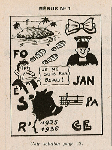 Almanach François 1939 - page 36 - Rébus n°1