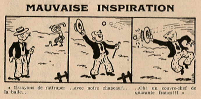 Almanach Pierrot 1937 - page 30 - Mauvaise inspiration