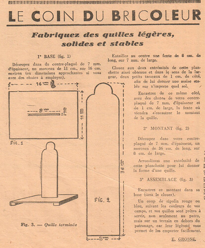 Coeurs Vaillants 1939 - n°32 - Le coin du bricoleur - 6 août 1939 - page 6