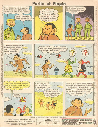 Perlin et Pinpin n°40 du jeudi 1er octobre 1964