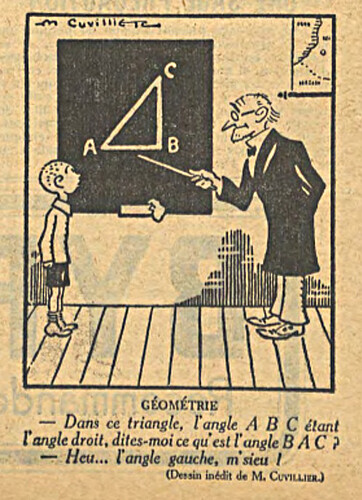 Le Dimanche Illustré 1927 - n°213 - 27 mars 1927 - page 13 - Géométrie