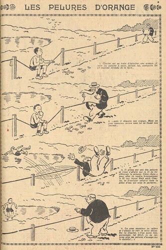 Pierrot 1928 - n°153 - page 5 - Les pelures d'orange - 25 novembre 1928