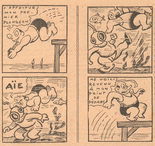 Coeurs Vaillants 1937 - n°38 - page 8 - Histoire sans titre - 19 septembre 1937