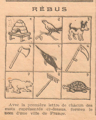 Coeurs Vaillants 1935 - n°43 - page 2 - Rébus - 27 octobre 1935