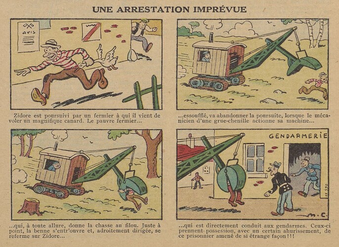 Guignol 1934 - n°33 - page 46 - Une arrestation imprévue - 19 août 1934