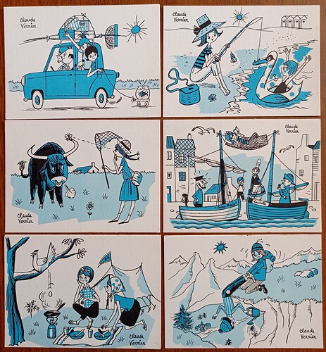 collection cartes postales âmes vaillantes 1962