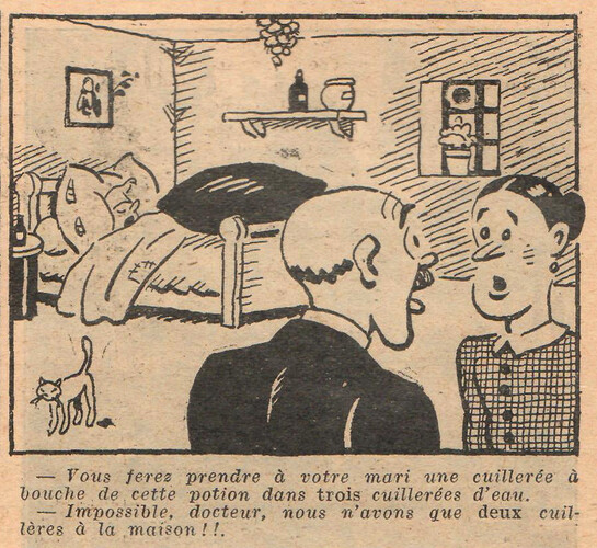 Almanach National 1933 - 13 - vendredi 24 février 1933 - Vous ferez prendre à votre mari une cuillerée à bouche de cette potion