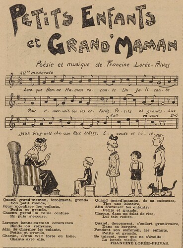 Fillette 1927 - n°1022 - page 4 - Petits Enfants et Grand'Maman - 23 octobre 1927