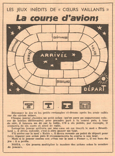 Coeurs Vaillants 1935 - n°52 - page 3 - La course d'avions - 29 décembre 1935