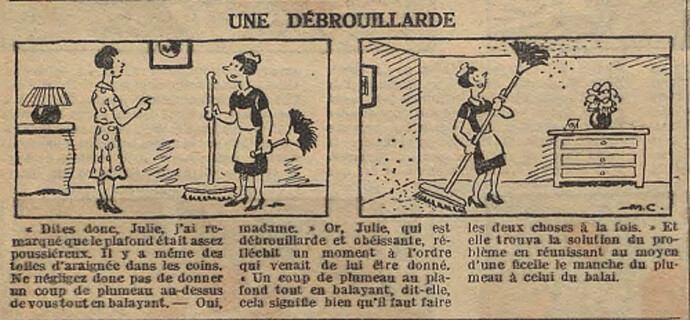 Fillette 1934 - n°1364 - page 10 - Une débrouillarde - 13 mai 1933