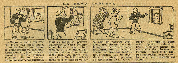 Cri-Cri 1930 - n°589 - page 14 - Le beau tableau - 9 janvier 1930