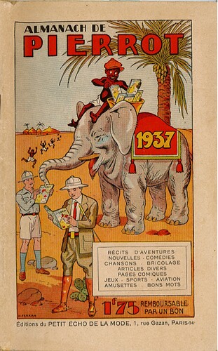 Almanach Pierrot 1937 - couverture