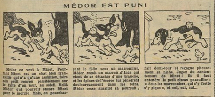 Fillette 1931 - n°1235 - page 7 - Médor est puni - 22 novembre 1931