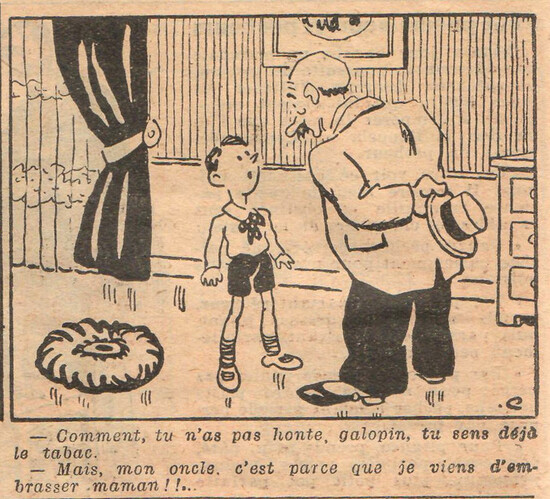Almanach National 1933 - 58 - jeudi 16 novembre 1933 - Comment tu n'as pas honte galopin