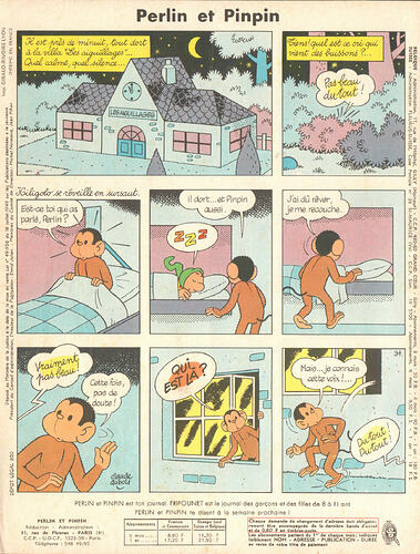 Perlin et Pinpin n°13 du jeudi 31 mars 1966