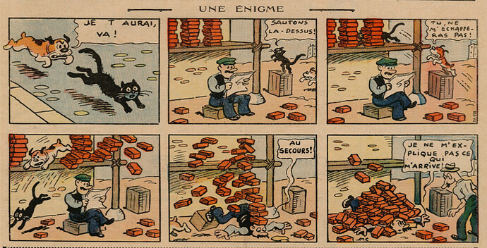 Pierrot 1936 - n°46 - page 1 - Une énigme - 15 novembre 1936