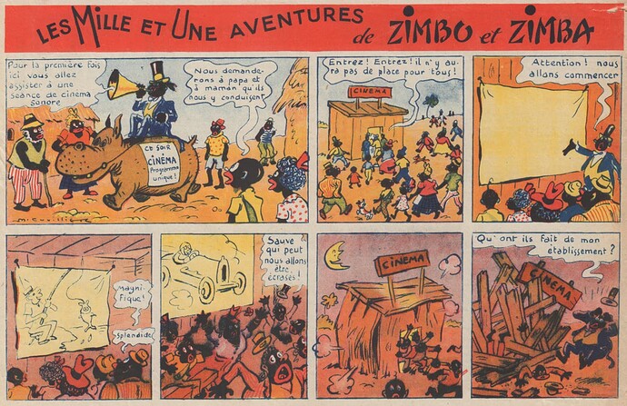 Ames Vaillantes 1940 - n°45 - page 8 - Les mille et une aventures de Zimbo et Zimba - 10 novembre 1940