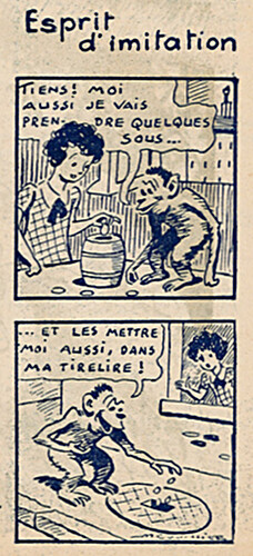 Ames Vaillantes 1940 - n°8 - page A - Esprit d'imitation - 22 février 1940 - page A