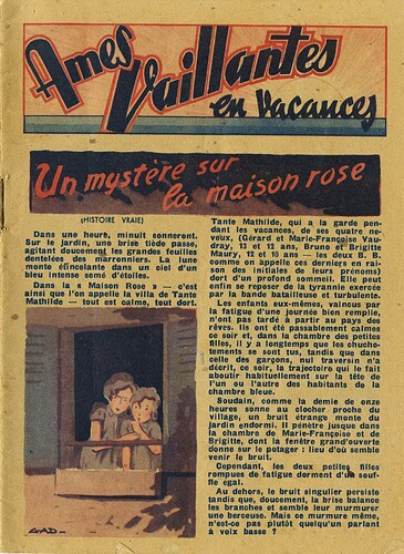 Ames Vaillantes en vacances 1944 - n°17 - 6 août 1944 - page 1