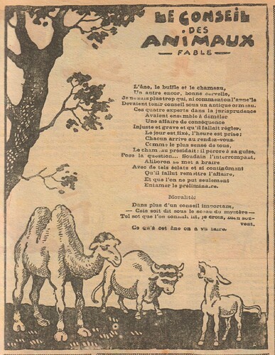Fillette 1930 - n°1137 - page 7 - Le conseil des animaux - 5 janvier 1930