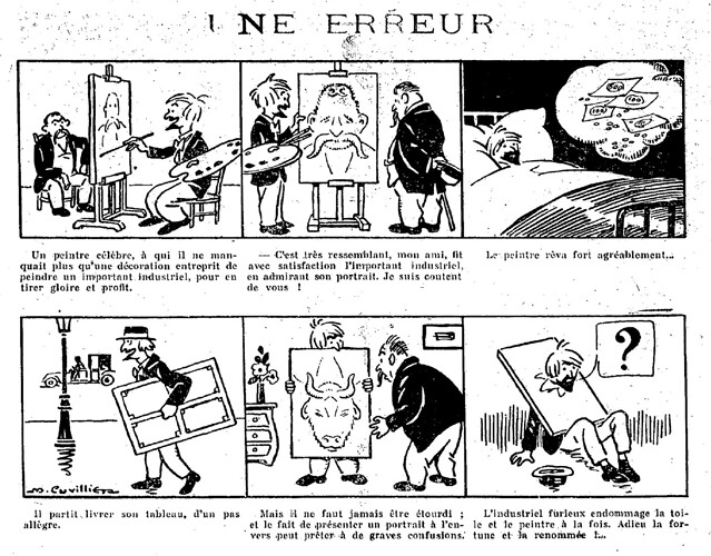 Les Petits Bonhommes 1924 - n°7 et 8 - page 26 - Une erreur - 16 et 23 février 1924