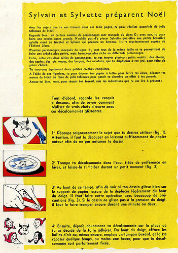 3a - Décalcomanies de Sylvain et Sylvette n°6 - dos