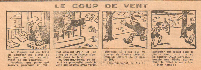 Coeurs Vaillants 1935 - n°8 - page 6 - Le coup de vent - 24 février 1935