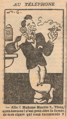 Fillette 1930 - n°1181 - page 6 - Au téléphone - 9 novembre 1930