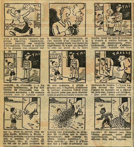 Cri-Cri 1933 - n°781 - page 2 - Lucien et sa loupe - 14 septembre 1933