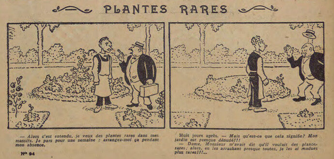 Pierrot 1927 - n°94 - page 2 - Plantes rares - 9 octobre 1927