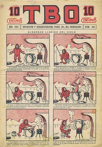 TBO 1933 - n°818 - Almuerzo llovido del cielo - 24 janvier 1933 - page 1