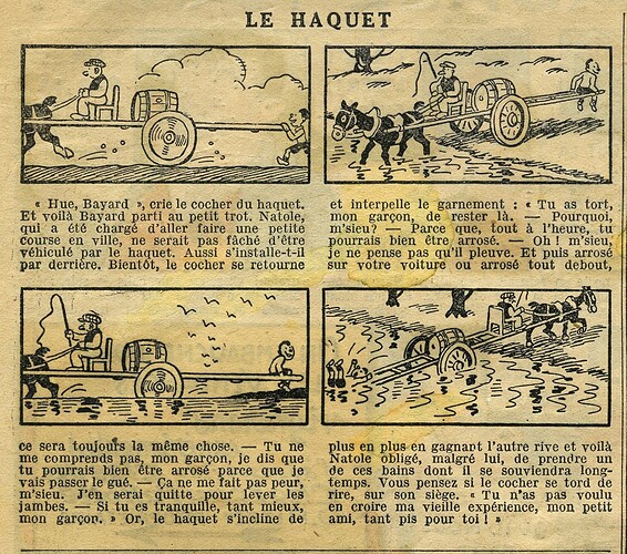 Cri-Cri 1936 - n°946 - page 15 - Le haquet - 12 novembre 1936