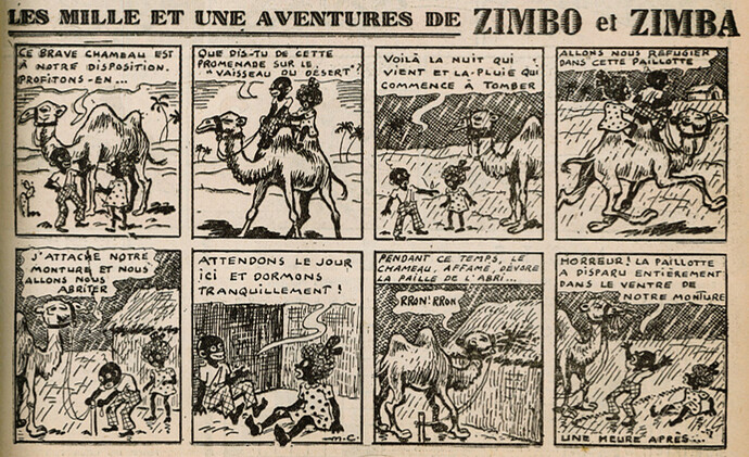 Ames Vaillantes 1939 - n°21 - page 11 - Les mille et une aventures de Zimbo et Zimba - 25 mai 1939