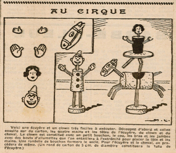 Coeurs Vaillants 1934 - n°25 - page 7 - Au cirque - 17 juin 1934