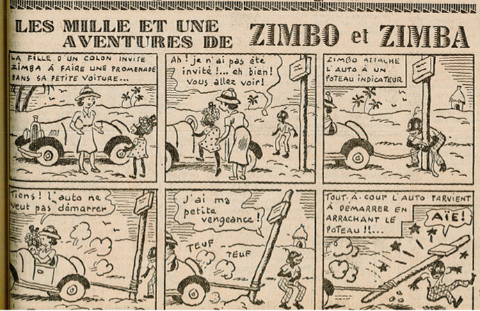 Ames Vaillantes 1939 - n°43 - page 11 - Les mille et une aventures de Zimbo et Zimba - 29 octobre 1939