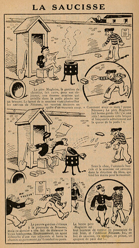 Almanach Pierrot 1934 - page 101 - La saucisse