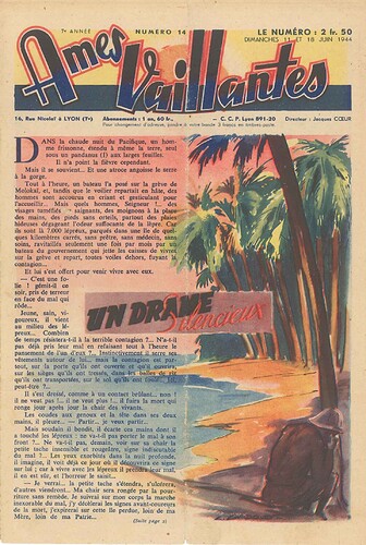 Ames Vaillantes 1944 - n°14 - 11 et 18 juin 1944 - page 1