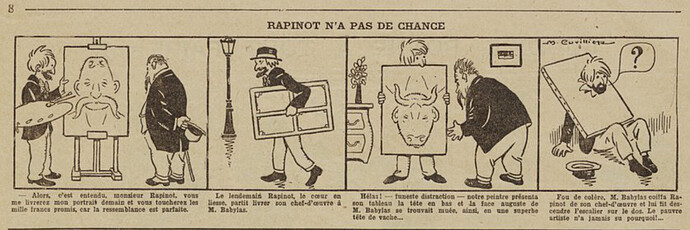 La dépèche du Berry - 1923 - n°76 - page 8 - Rapinot n'a pas de chance - 8 juillet 1923